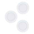 Eglo 98631 - Set med 3 infällda LED-spotlights FUEVA 3×LED/5W/230V, Ø 12 cm