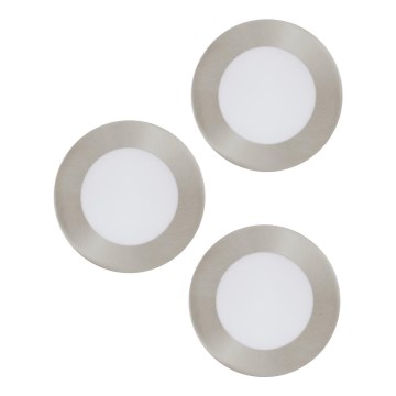 Eglo 98632 - Set med 3 infällda LED-downlights FUEVA LED/5W/230V Ø 12 cm