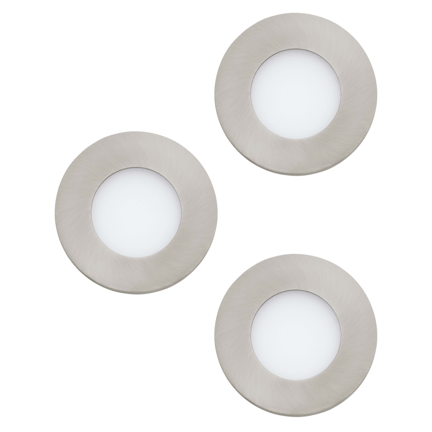 Eglo 98634 - KIT 3x Infälld LED badrumsbelysning FUEVA LED/2,8W/230V