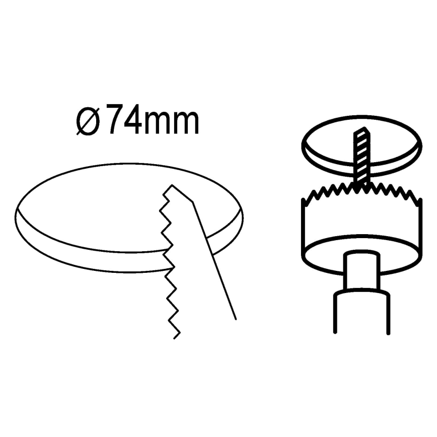 Eglo 98634 - KIT 3x Infälld LED badrumsbelysning FUEVA LED/2,8W/230V