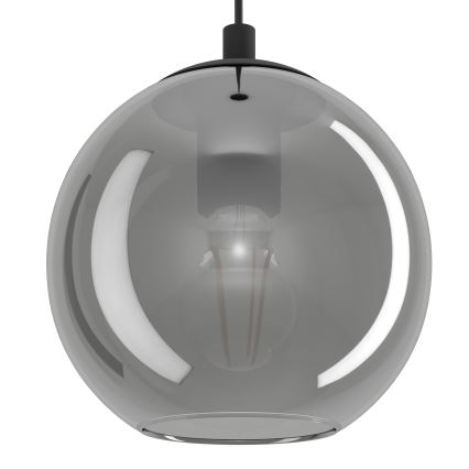 Eglo - Taklampa på vajer 10xE27/40W/230V svart/blank krom