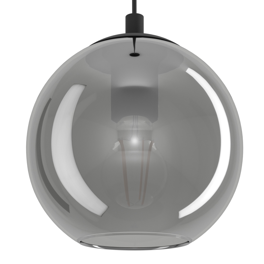 Eglo - Taklampa på vajer 10xE27/40W/230V svart/blank krom