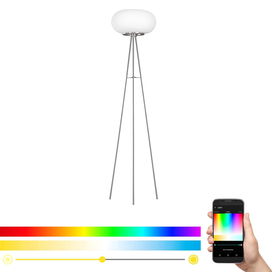 Eglo - LED RGB Dimbar golvlampa OPTICA-C LED/17W/230V diameter 56 cm