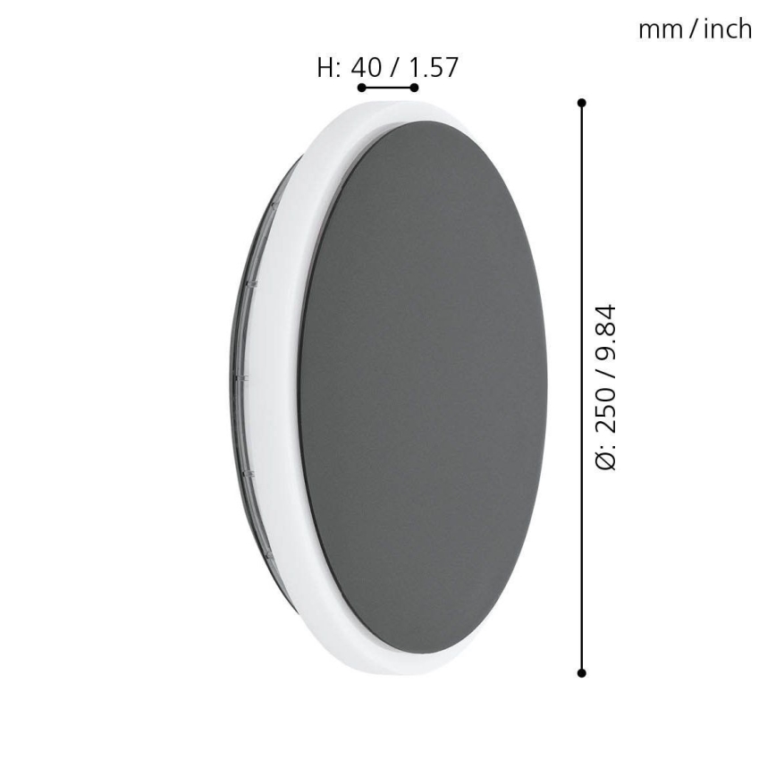 Eglo 98712 - LED utomhusväggarmatur MONGODIO LED/11,5W/230V IP44