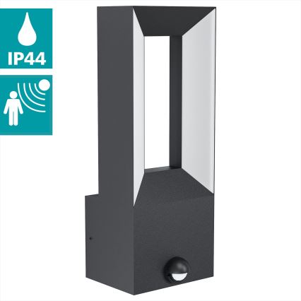 Eglo - LED Utomhusbelysning med en sensor 2xLED/5W/230V IP44