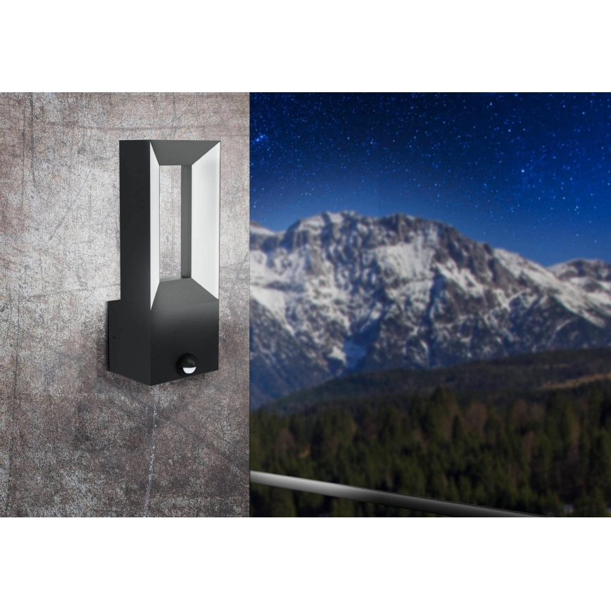 Eglo - LED Utomhusbelysning med en sensor 2xLED/5W/230V IP44