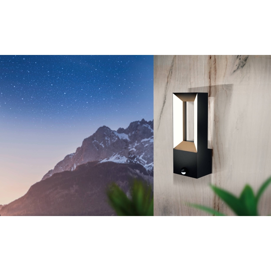 Eglo - LED Utomhusbelysning med en sensor 2xLED/5W/230V IP44