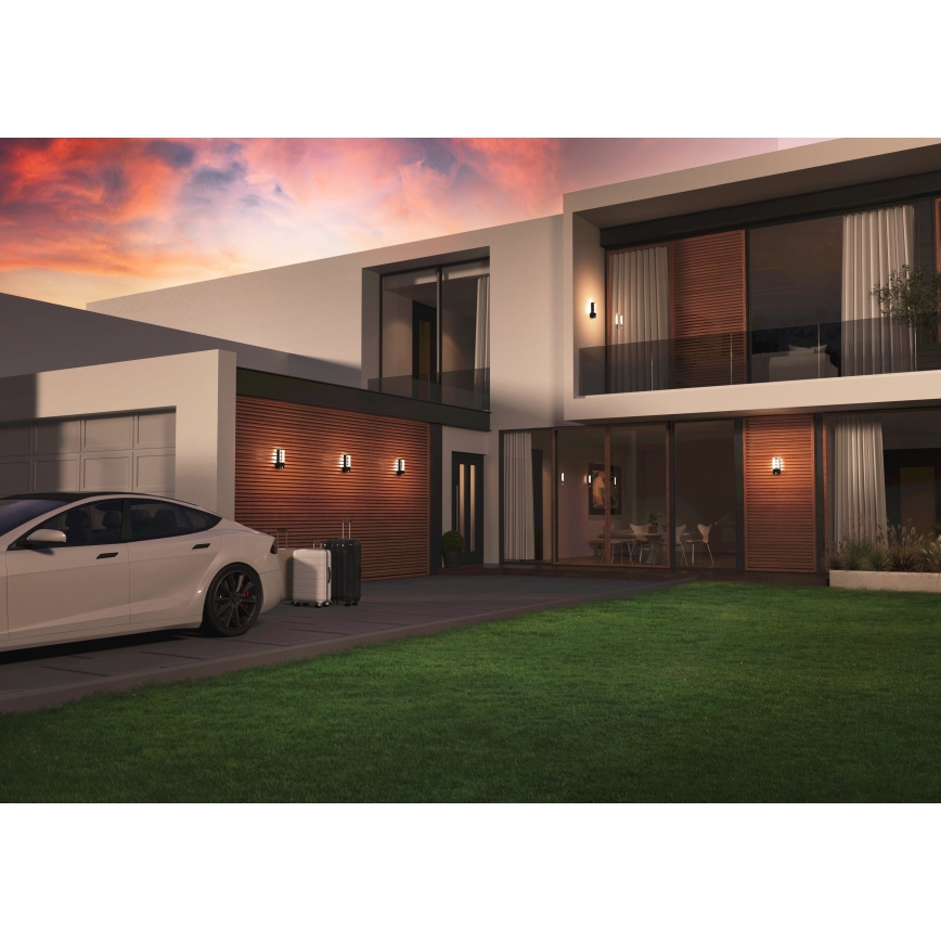 Eglo - LED Utomhusbelysning med en sensor 2xLED/5W/230V IP44