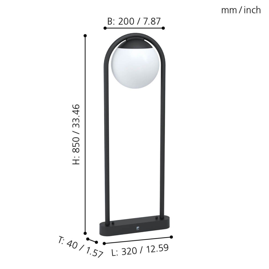 Eglo 98733 - Utelampa VECCHIA 1xE27/28W/230V IP44