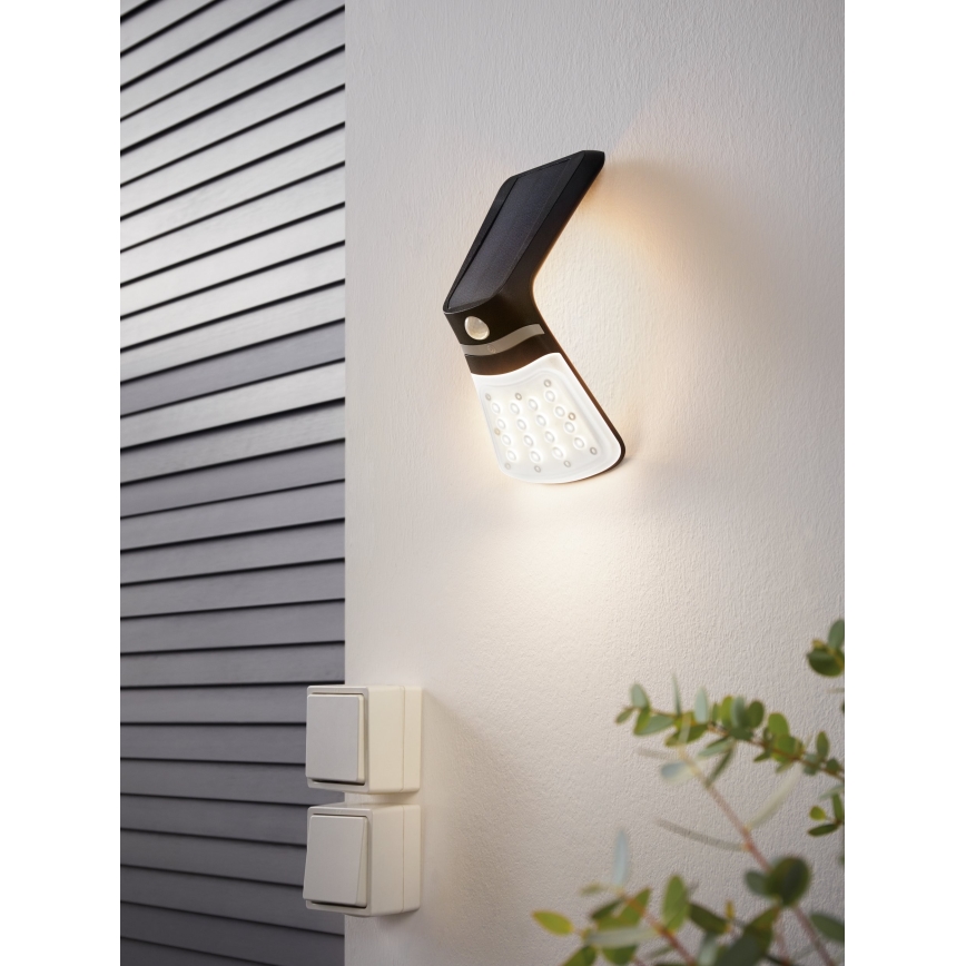 Eglo - LED Solarsk lampa med sensor LED/2W/3,7V 1200 mAh IP44