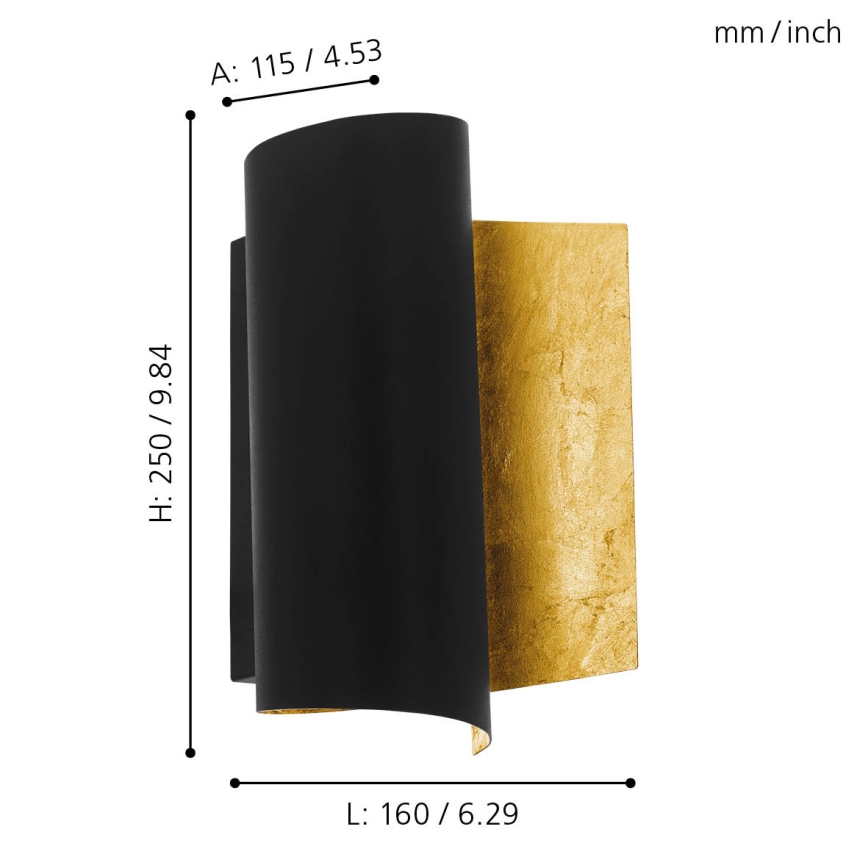 Eglo 98759 - Väggbelysning FALICETTO 1xE27/40W/230V