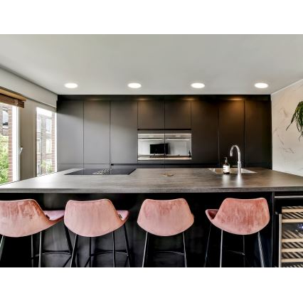 Eglo - LED dimbar infälld badrumsarmatur LED/16,5W/230V IP44 ZigBee Ø 21,6 cm