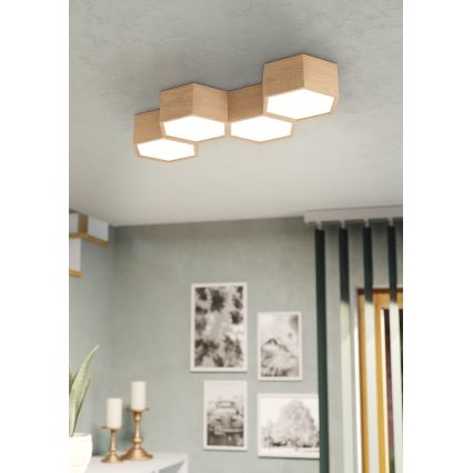 Eglo - Taklampa 4xE27/9W/230V