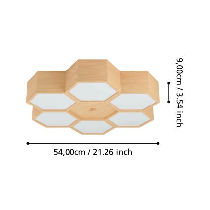 Eglo - Taklampa 6xE27/9W/230V