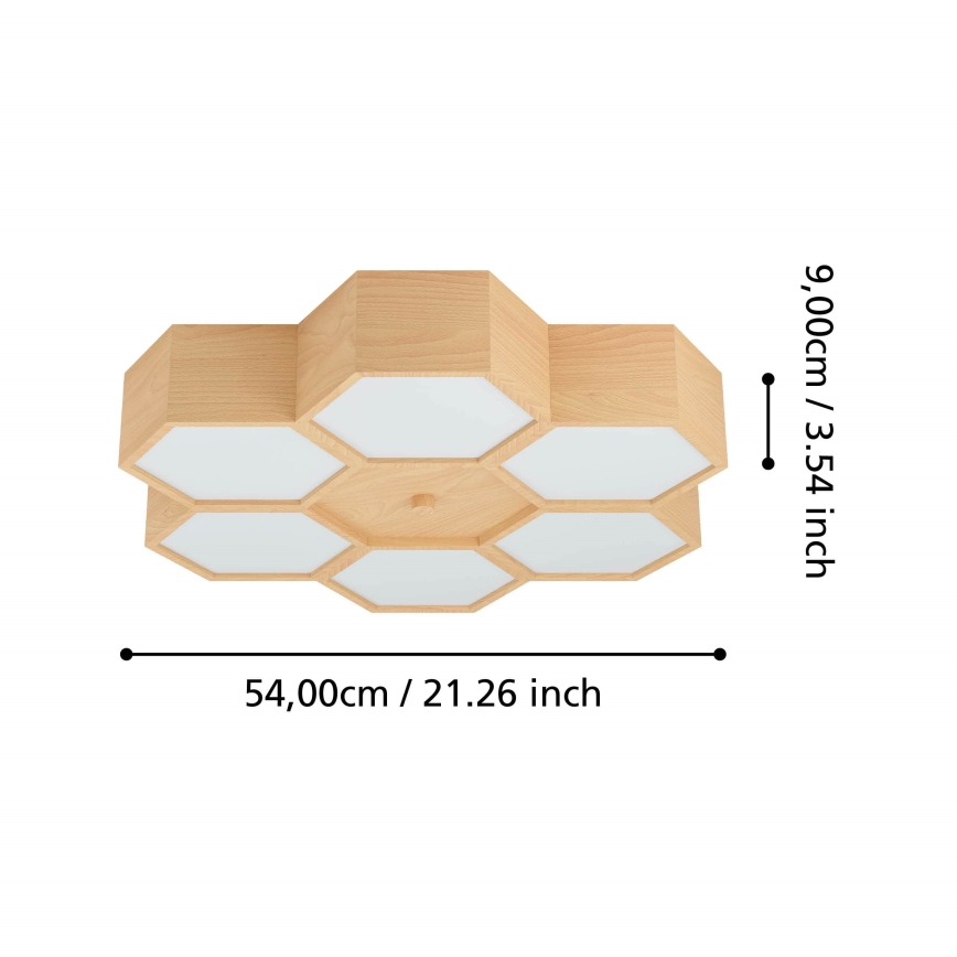 Eglo - Taklampa 6xE27/9W/230V