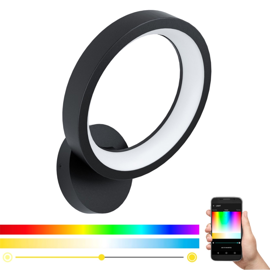 Eglo 99028 - LED RGB Dimbar väggarmatur MARGHERA-C LED/16W/230V