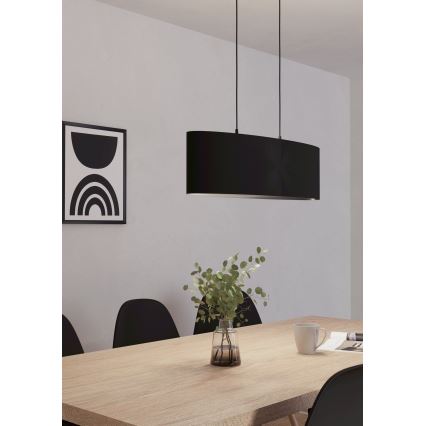 Eglo 99044 - Ljuskrona med snöre MASERLO 2xE27/40W/230V