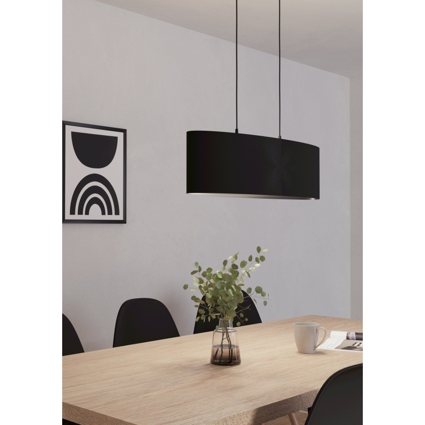 Eglo 99044 - Ljuskrona med snöre MASERLO 2xE27/40W/230V