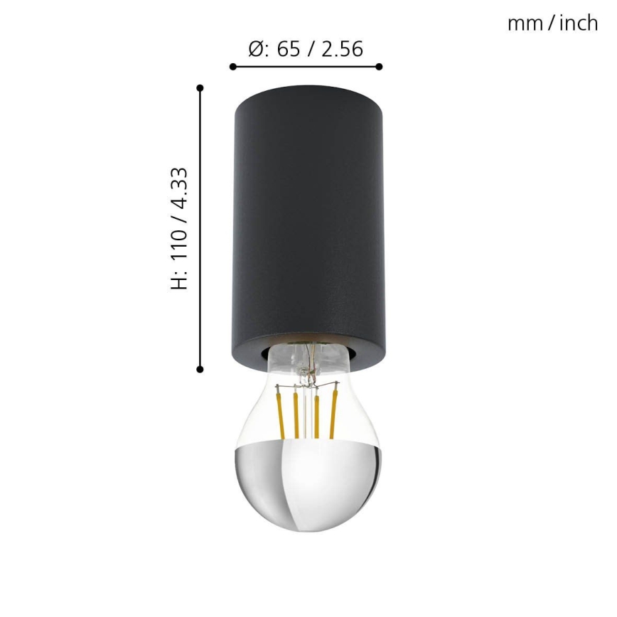 Eglo 99065 - Taklampa SALUZZO 1xE27/40W/230V