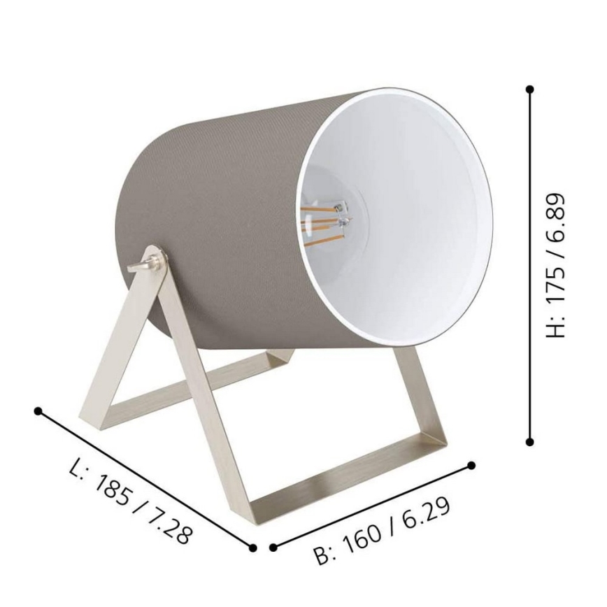 Eglo - Bordslampa 1xE27/25W/230V