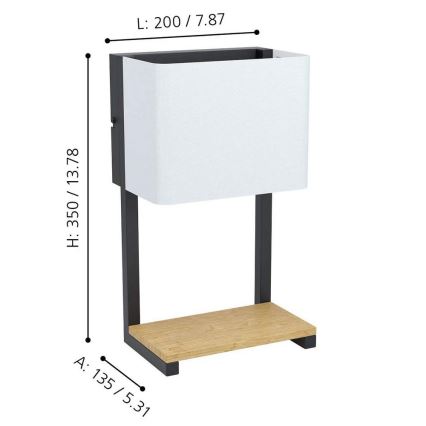 Eglo 99126 - LED Väggbelysning GALDAKAO LED/5,4W/230V