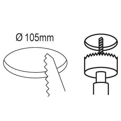 Eglo - LED infälld downlight LED/5,5W/230V Ø 11,7 cm