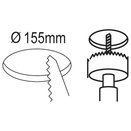 Eglo - Infälld LED-taklampa 5 LED/10,5W/230V Ø 16,6 cm