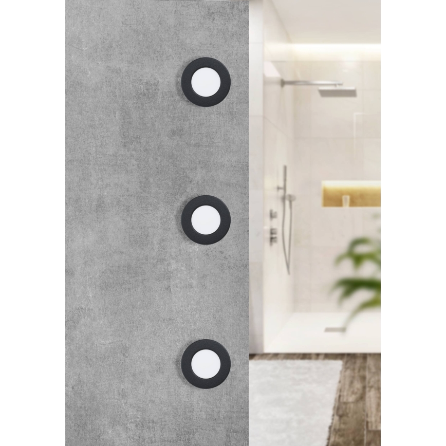 Eglo - LED infälld badrumsarmatur LED/2,7W/230V IP44 diam. 8,6 cm