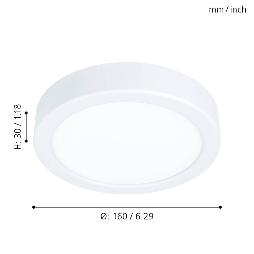 Eglo - LED-taklampa LED/10,5W/230V Ø 16 cm