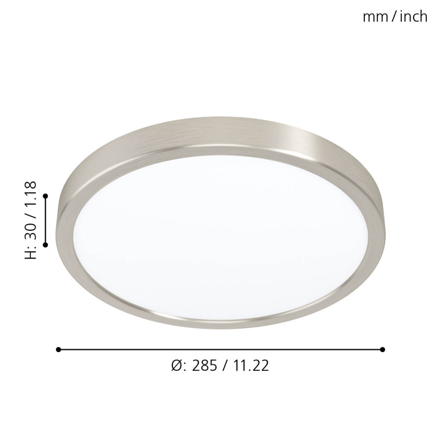 Eglo 99232 - LED-taklampa FUEVA 5 LED/20W/230V Ø 28,5 cm