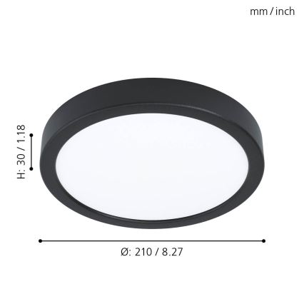 Eglo - LED-taklampa LED/16,5W/230V Ø 21 cm