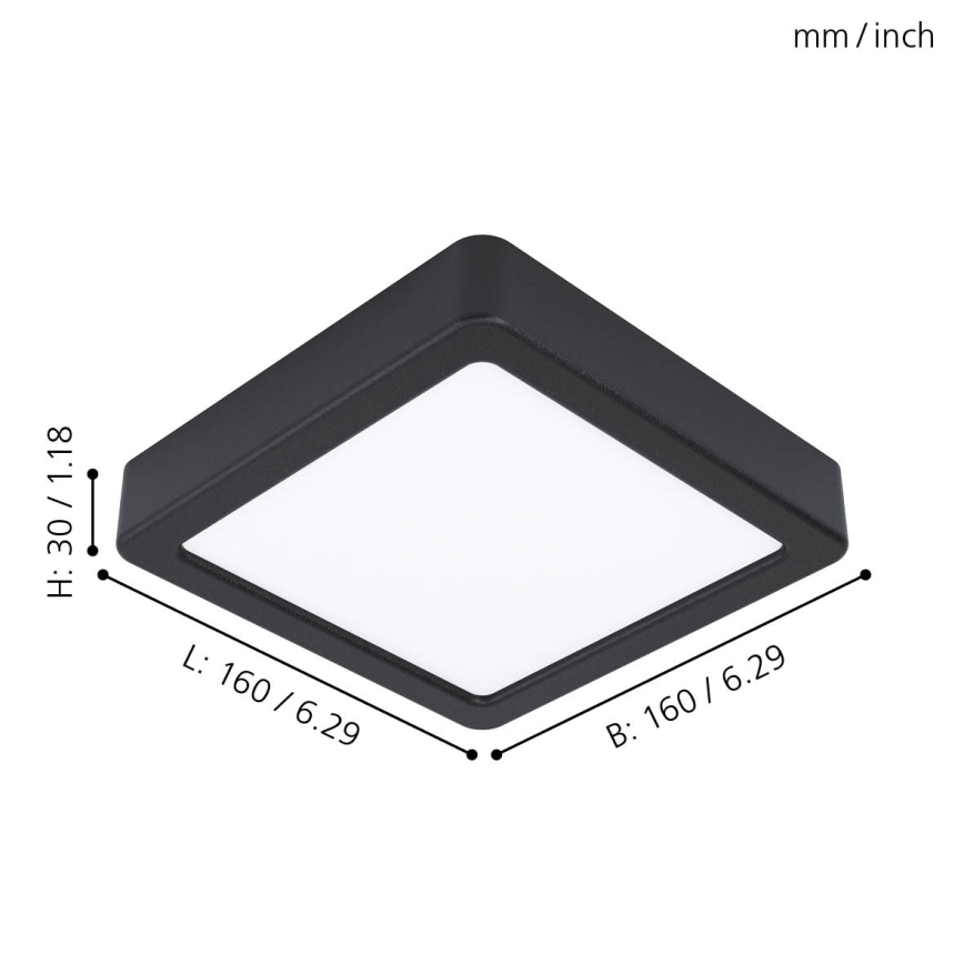 Eglo - LED-taklampa LED/10,5W/230V 16x16 cm