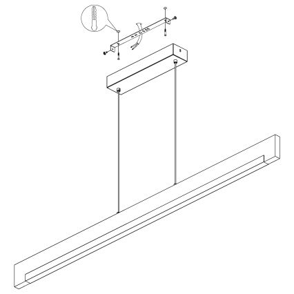 Eglo - LED dimbar taklampa LED/25,5W/230V
