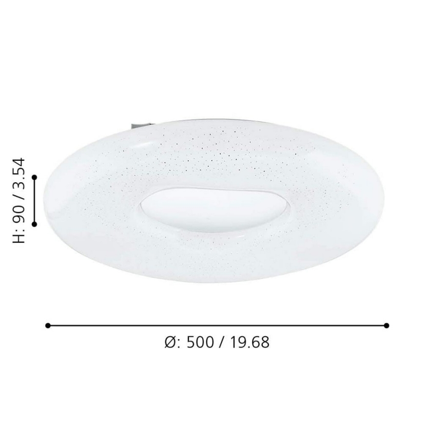 Eglo - LED dimbar taklampa LED/24W/230V + fjärrkontroll