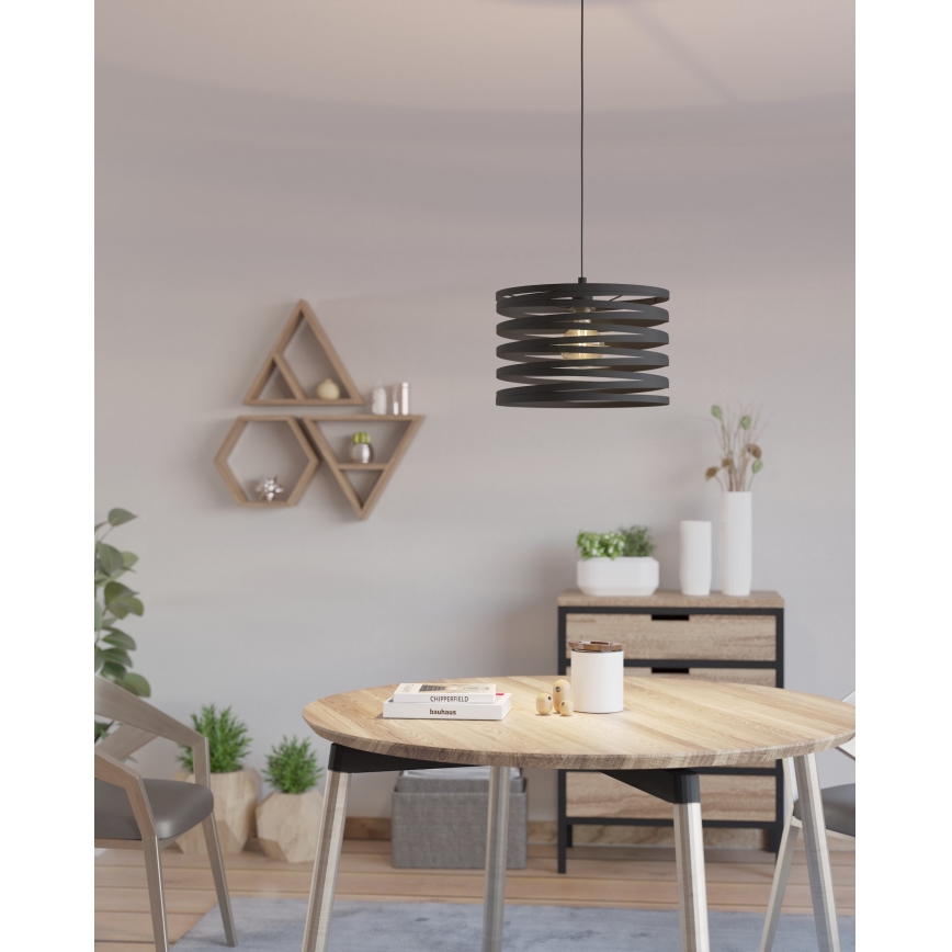 Eglo 99345 - Ljuskrona med snöre CREMELLA 1xE27/40W/230V