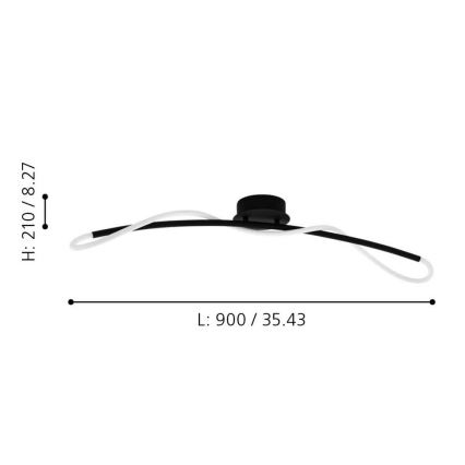 Eglo 99381 - LED Takbelysning EGIDONELLA LED/20W/230V