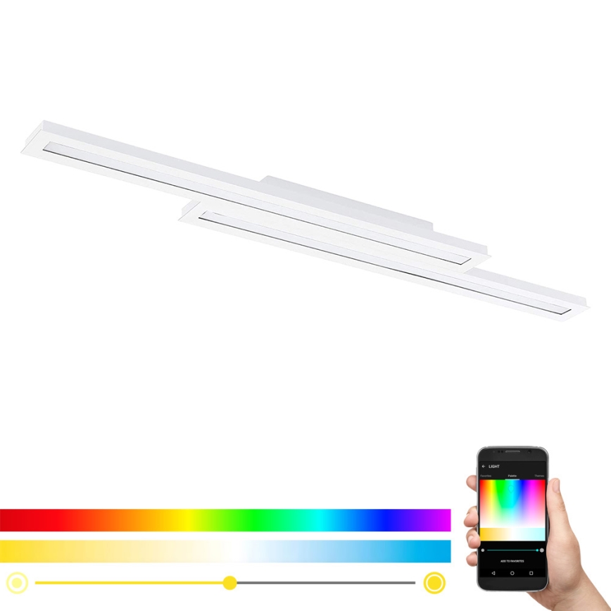 Eglo - LED RGB Dimbart takarmatur SALITERAS-C 2xLED/10W/230V