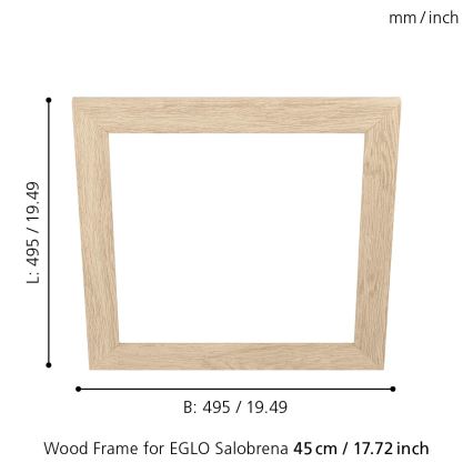 Eglo 99422 - Ram för taklampa SALOBRENA 450x450 mm