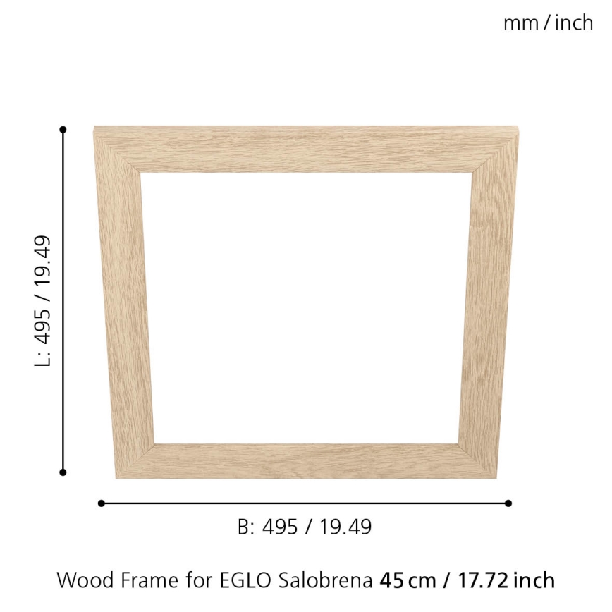 Eglo 99422 - Ram för taklampa SALOBRENA 450x450 mm