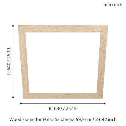 Eglo - Armaturram SALOBRENA 595x595 mm