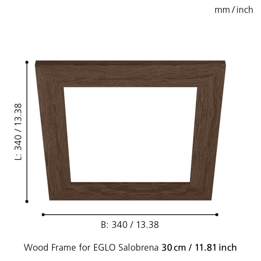 Eglo 99425 - Ram för taklampa SALOBRENA 300x300 mm