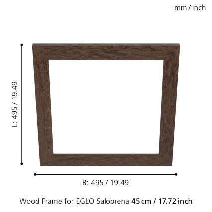 Eglo - Armaturram SALOBRENA 450x450 mm
