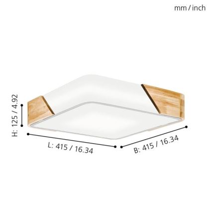 Eglo 99459 - Taklampa GRIMALDINO 2xE27/28W/230V