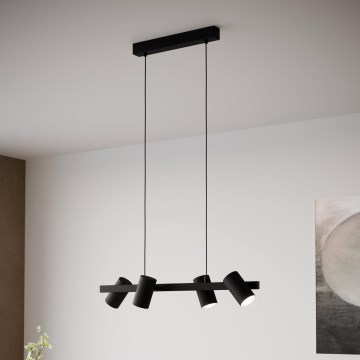 Eglo 99463 - Ljuskrona med snöre GATUELA 4xE14/25W/230V