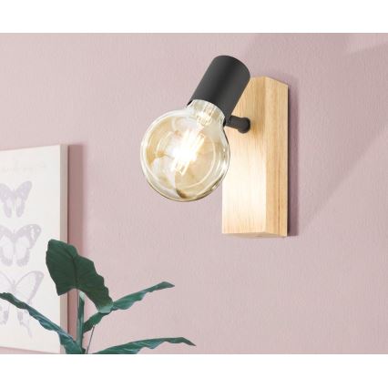 Eglo - Väggspotlight TOWNSHEND 1xE27/10W/230V