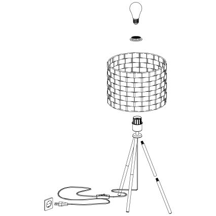 Eglo - Bordslampa  1xE27/40W/230V