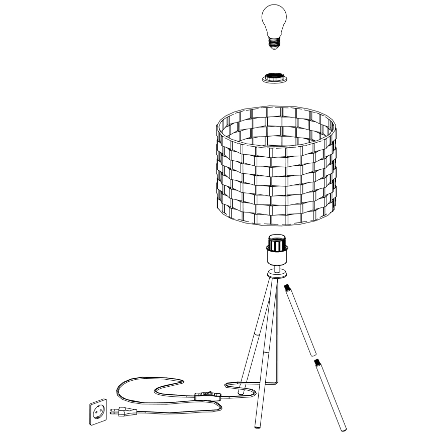 Eglo - Bordslampa  1xE27/40W/230V