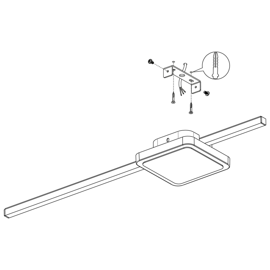 Eglo 99607 - LED-taklampa SARGINTO LED/6,3W/230V + LED/5,4W