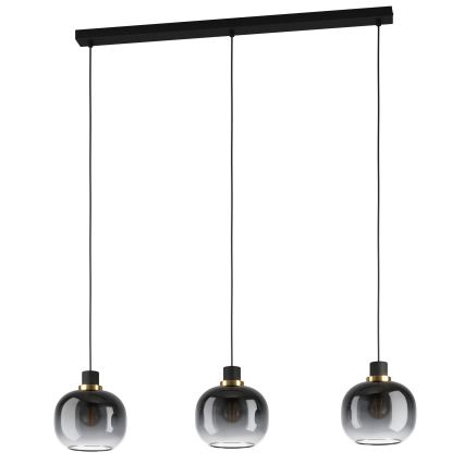 Eglo - Taklampa 3xE27/40W/230V grå