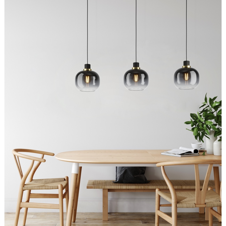 Eglo - Taklampa 3xE27/40W/230V grå